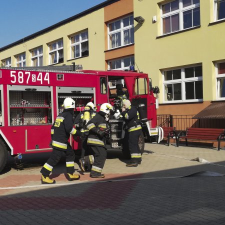 Ewakuacja Szkoły Podstawowej w Bełku - 21 września 2018
