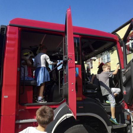 Ewakuacja Szkoły Podstawowej w Bełku