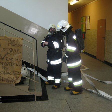 Ewakuacja Szkoły Podstawowej w Palowicach