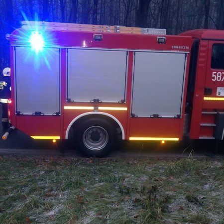 Neutralizacja plamy oleju na ulicy Woszczyckiej - 18 grudnia 2016
