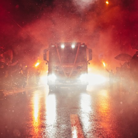 Przywitanie nowego wozu strażackiego OSP Książenice