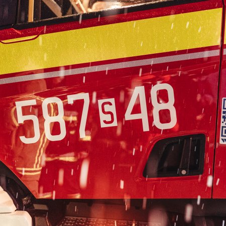 Przywitanie nowego wozu strażackiego OSP Książenice