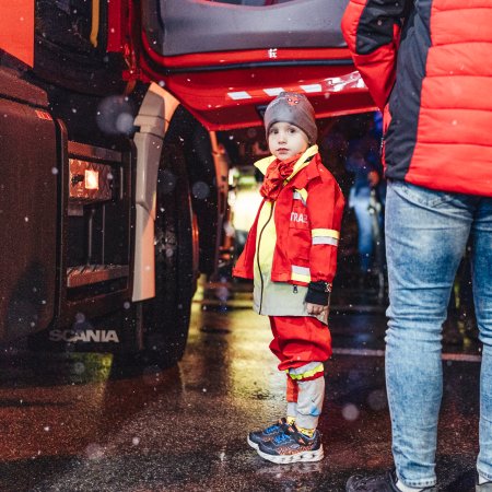 Przywitanie nowego wozu strażackiego OSP Książenice