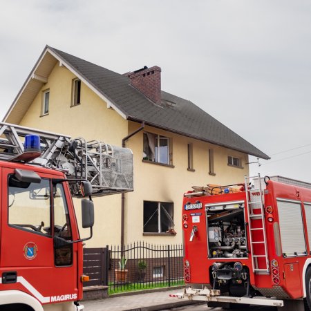 Pożar domu - 15 kwietnia 2018
