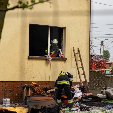 Pożar domu - 15 kwietnia 2018
