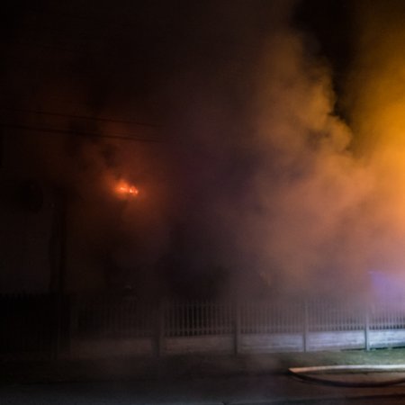 Pożar domu - 25 marca 2018
