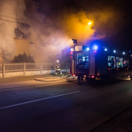 Pożar domu - 25 marca 2018
