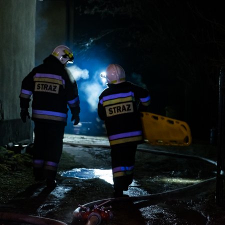 Pożar domu - 25 marca 2018
