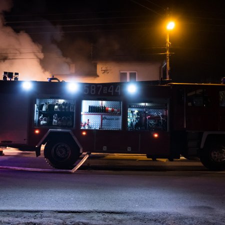 Pożar domu - 25 marca 2018
