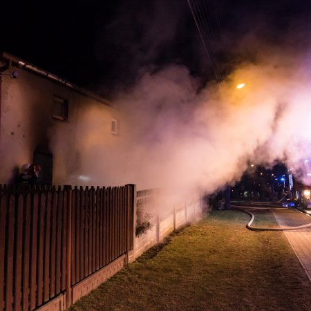 Pożar domu - 25 marca 2018
