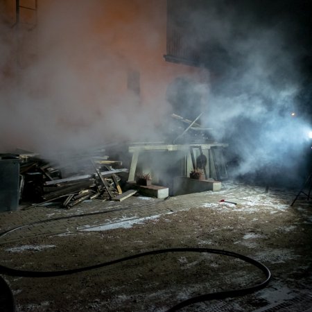 Pożar kotłowni - 26 lutego 2018
