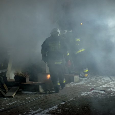 Pożar kotłowni - 26 lutego 2018
