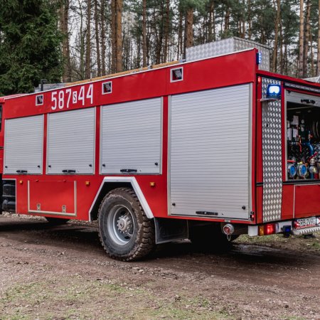 Pożar lasu w Palowicach