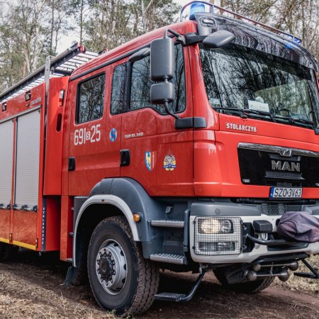 Pożar młodnika w Szczejkowicach