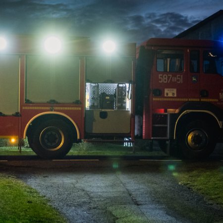 Pożar sadzy w kominie