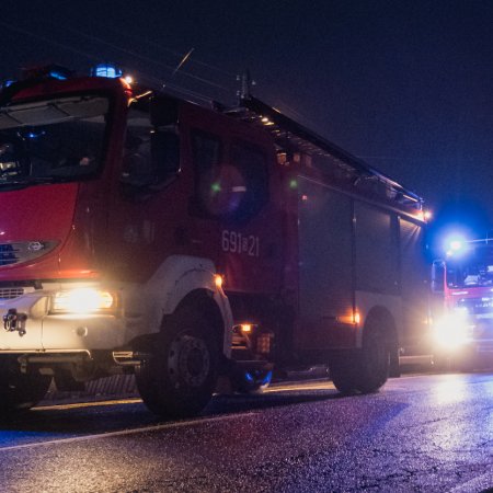 Pożar sadzy w kominie