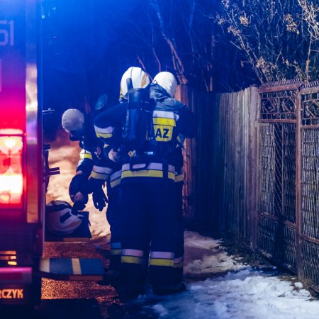 Pożar sadzy w kominie