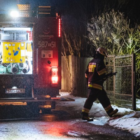 Pożar sadzy w kominie