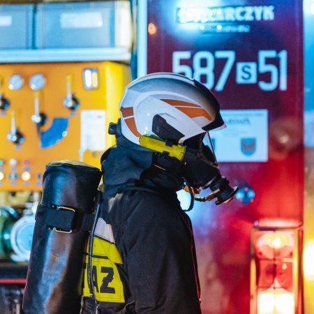 Pożar sadzy w kominie