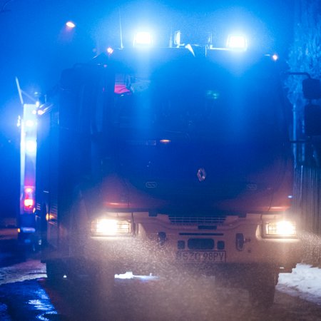 Pożar sadzy w kominie