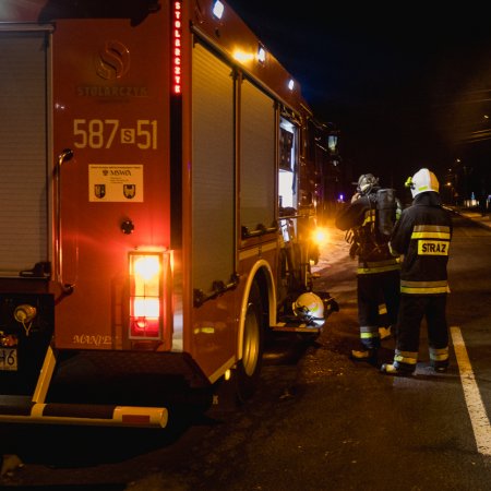 Pożar sadzy w kominie