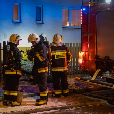 Pożar sadzy w kominie