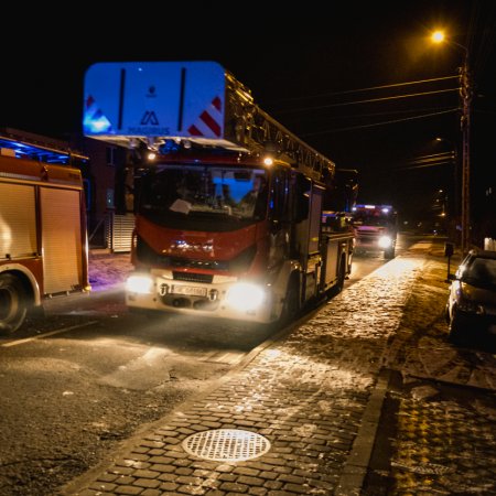 Pożar sadzy w kominie