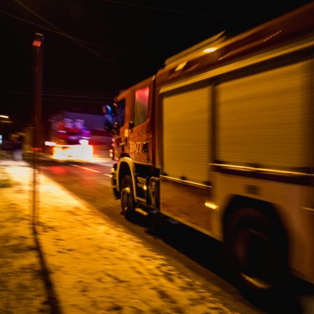 Pożar sadzy w kominie