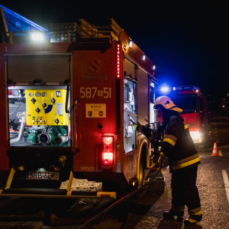 Pożar sadzy w kominie