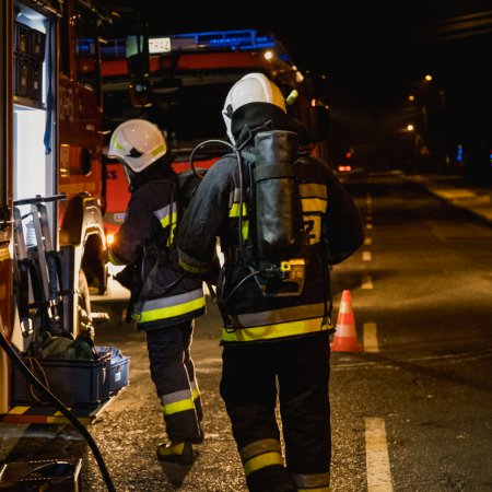 Pożar sadzy w kominie