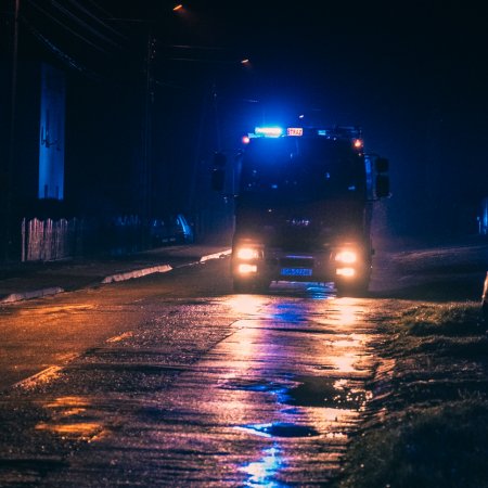 Pożar sadzy w przewodzie kominowym