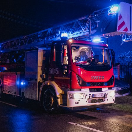 Pożar sadzy w przewodzie kominowym