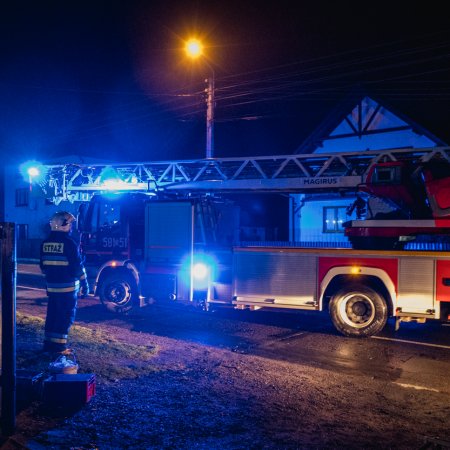 Pożar sadzy w przewodzie kominowym