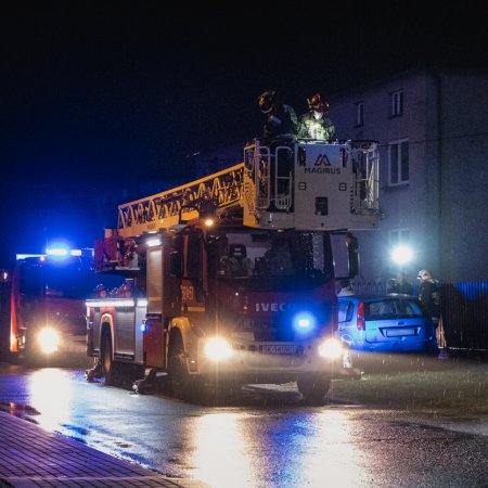 Pożar sadzy w przewodzie kominowym