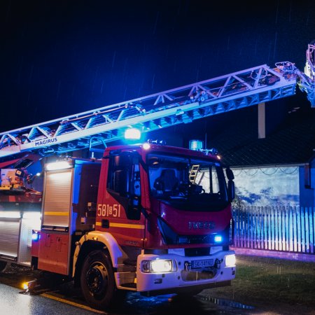 Pożar sadzy w przewodzie kominowym