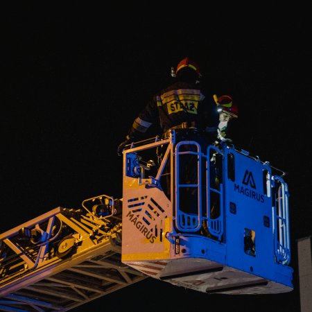 Pożar sadzy w przewodzie kominowym