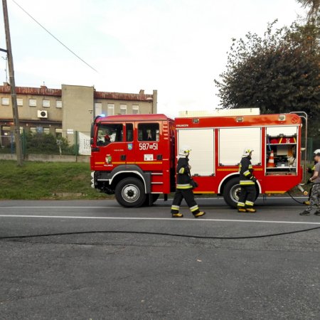 Pożar samochodu osobowego