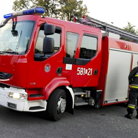 Pożar samochodu osobowego