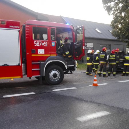Pożar samochodu osobowego