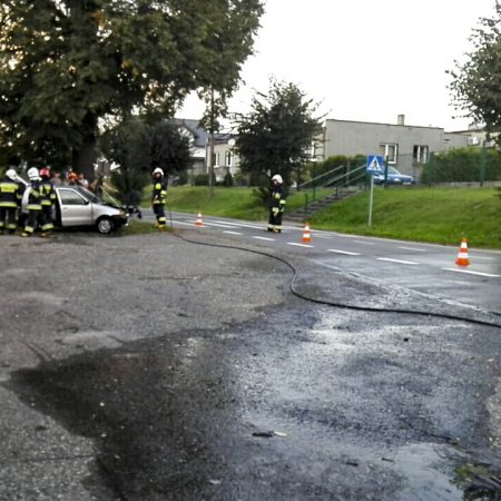 Pożar samochodu osobowego