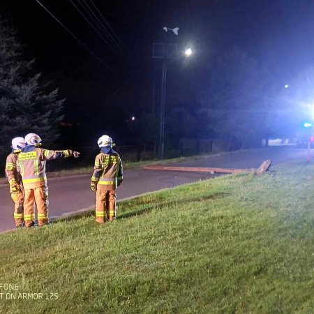 Usunięcie złamanego słupa - 17 lipca 2024
