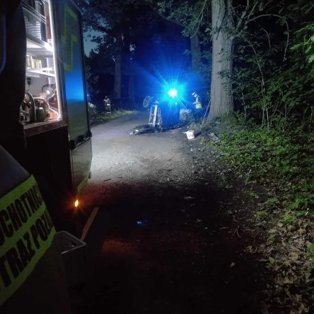 Wypadek samochodu osobowego na ulicy Dębowej - 9 lipca 2024
