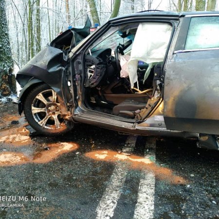 Wypadek samochodu osobowego