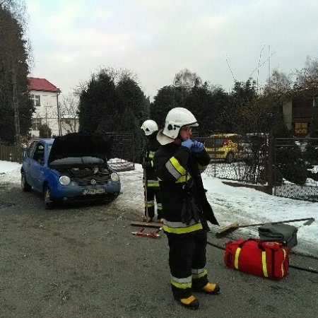 Wypadek samochodu osobowego na ulicy Wiejskiej - 21 stycznia 2017
