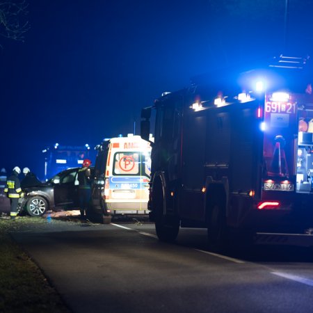 Wypadek samochodu osobowego w Szczejkowicach - 30 grudnia 2022
